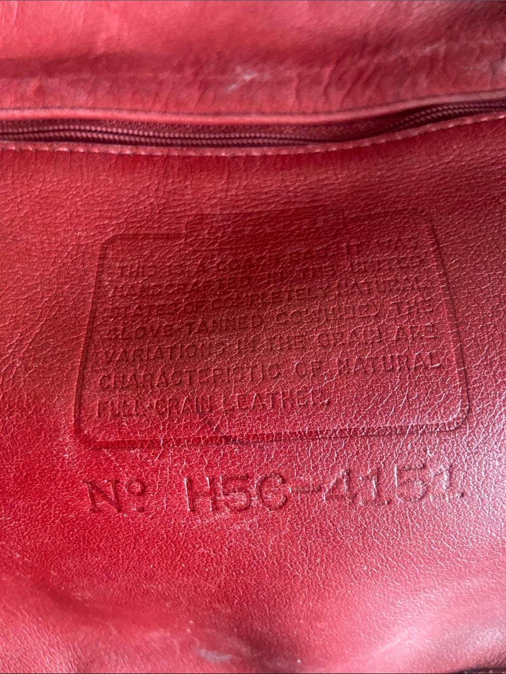 Coach Burgundy Red Leather Drawstring Bucket Bag - Picture 9 of 10
